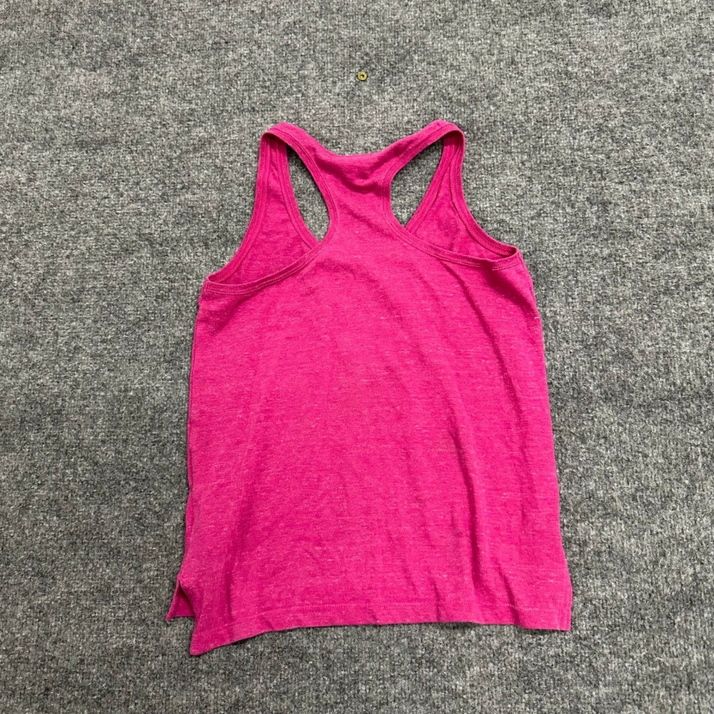Nike Tank Top Womens Size XS Pink Organic Cotton Racerback Athletic Gym Training